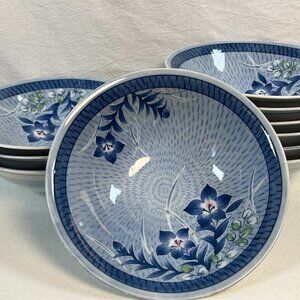 Benihana Blue & White Ramen Bowl set of 10  Classic Japanese Hipster Hipster